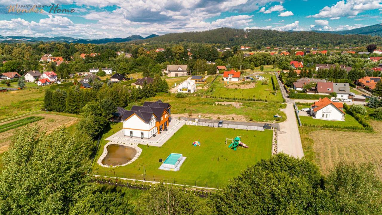 Wonder Home - Apartamenty Halo Karkonosze Z Ogrodem, Sezonowym Basenem, Placem Zabaw I Widokiem Na Sniezke - Zlokalizowane Blisko Karpacza Myslakowice Luaran gambar