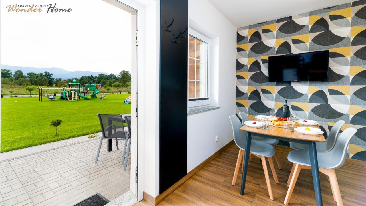 Wonder Home - Apartamenty Halo Karkonosze Z Ogrodem, Sezonowym Basenem, Placem Zabaw I Widokiem Na Sniezke - Zlokalizowane Blisko Karpacza Myslakowice Luaran gambar